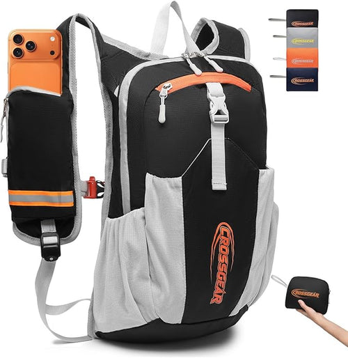 16L Small Hiking Backpack, CROSSGEAR Lightweight Waterproof Foldable Backpack by CROSSGEAR