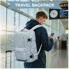 WONHOX Large Travel Backpack Carry on Flight Approved Laptop Work Business - Image 7