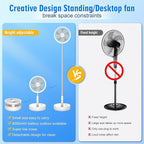 Portable Foldable Rechargeable Oscillating Fan - Image 4