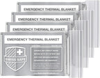 Swiss Safe 4 Pack Mylar Emergency Blankets by SwissSafe