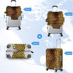 ANNA QUEEN Vintage Leopard Pattern Travel Luggage Cover -Stretchable Airplane - Image 6