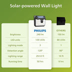 Philips Solar Lights Motion Sensor Outdoor, 120 LEDs Solar Powered Security - Image 6