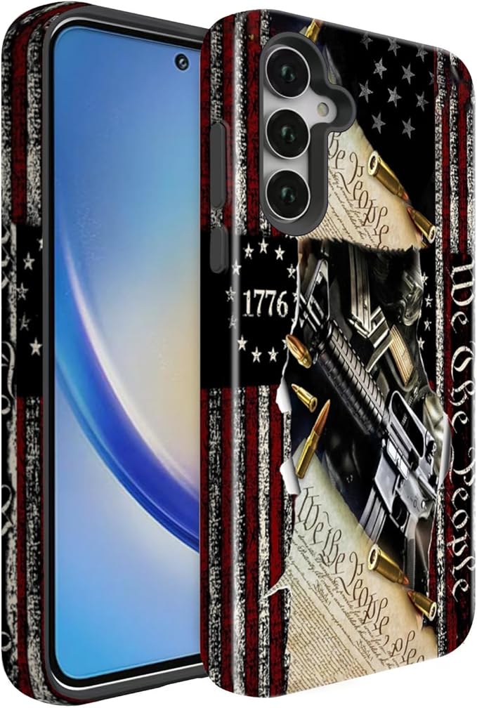 Compatible for Samsung Galaxy S25 5G Case, Dual Layer Heavy Duty 2 in 1 by BSMOSPER