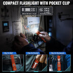Rechargeable Tactical Flashlights, High Lumens Small Mini USB-C LED Flashlight - Image 3