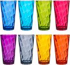 US Acrylic Optix Plastic Reusable Drinking Glasses 20oz Water Cups in Jewel by USAcrylic