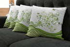 Ambesonne Vines Throw Pillow Cushion Case Pack of 4, Butterflies Leaves Flowers - Image 7