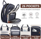 Laptop Backpack for Women Work Bookbag: 17.3 Inch College Backpacks - Image 2