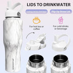 SENDESTAR 32oz Water Bottle Wide Mouth Stainless Steel Vacuum Insulated Double - Image 5