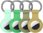 Compatible with AirTag Holder Case Keychain 4 Pack, - Image 9