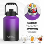 WATERSY 1 Gallon Water Bottle Insulated, BPA Free&Leak Proof, 128oz Stainless - Image 5