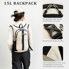 15L Small Hiking Backpack Foldable Ultralight Trekking Camping Outdoors Backpack - Image 6