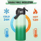 Fijinhom 18oz Insulated Stainless Steel Water Bottle, Wide Mouth Double Wall - Image 4