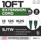 Iron Forge Cable 2 Prong Outdoor Extension Cord 10 ft - Image 2