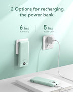 VEGER Portable Charger with Built-in AC Plug and Cables, All in One 10000mAh - Image 5