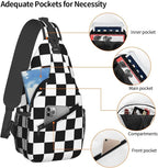 Checkered Crossbody Sling Bags for Women Men Checkerboard - Image 3