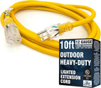 10 ft Outdoor Extension Cord Waterproof by WattsWire