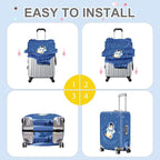 ANNA QUEEN Astronaut Penguin Luggage Cover, Cute Space Penguin Design Suitcase - Image 6