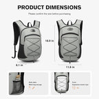 Ultra-Light Soft Daypack 15L/20L, Cushioned Breathable Back Panel Backpack - Image 6