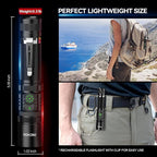 RECHOO Flashlight Rechargeable High Lumens, Dual Switch Rechargeable LED - Image 5
