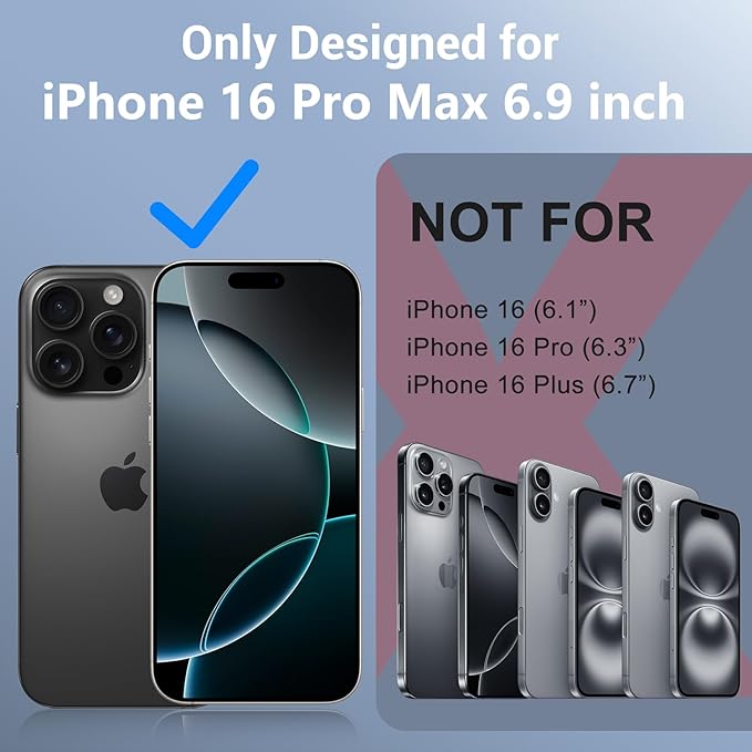 Red2Fire for iPhone 16 Pro Max Case Waterproof, Phone Case 6.9" Black/Clear - Image 7