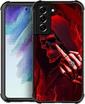 for Samsung Galaxy S21 Plus Case, Gestures Funny Skull Pattern Graphic Design by FKBRCL4U