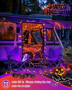 JMEXSUSS 2 Pack Solar Halloween Lights Outdoor Waterproof, Total 66FT 200 LED - Image 8