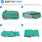 Hiking Daypack Packable, Camping Backpack Water Resistant Lightweight Polyester - Image 6