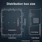 Namunanee Outdoor Electrical Junction Box, ABS Water Resistant Enclosure - Image 4
