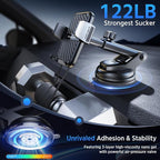 3-in-1 Car Phone Holder 360° Adjustable Car Phone Mount, Cell Phone Holders - Image 3