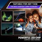 6 Pack LED Rechargeable Flashlight, Super Bright Small Mini Camping Flashlights - Image 6