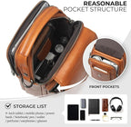 Augus Leather Small Messenger Bag - Image 6
