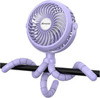 AMACOOL Battery Operated Stroller Fan, Baby Travel Essentials by AMACOOL