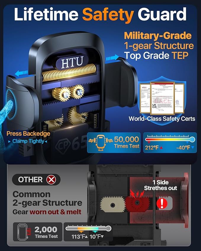 【98+LBS Strongest Suction & Military-Grade】Ultimate Car Phone Mount【Patent & - Image 8