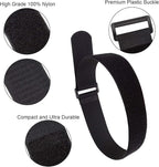 1.5 x 24 Inch Hook and Loop Cable Tie, 12 Pack Heavy Duty Adjustable Fastening - Image 4