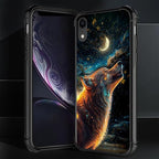 for iPhone XR Case, Star Cave Hungry Wolf Pattern Graphic Design Girl Boy Soft - Image 2