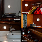 STAR-SPANGLED 6 Pack 2.8” Motion Sensor Lights Indoor AAA Battery Operated - Image 7