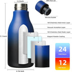 BJPKPK Insulated Water Bottles, 12oz Stainless Steel Metal Water Bottle - Image 3