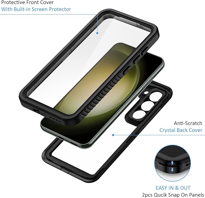 Lanhiem Magnetic for Samsung Galaxy S23 Phone Case, IP68 Waterproof Dustproof - Image 4