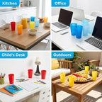 AOYITE Large Plastic Cups Reusable - 32 oz Water Tumblers Unbreakable Drinking - Image 5