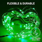 JMEXSUSS 2 Pack St Patricks Day Solar Lights, Each 33ft 100 LED Green Solar - Image 8