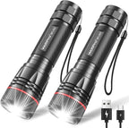 WdtPro Rechargeable Flashlights High Lumens, 2 Pack 10H Long Lasting Super - Image 8