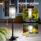 ELECLINK Solar Pathway Lights Outdoor, 8 Pack Upgraded Solar Lights Outdoor - Image 4