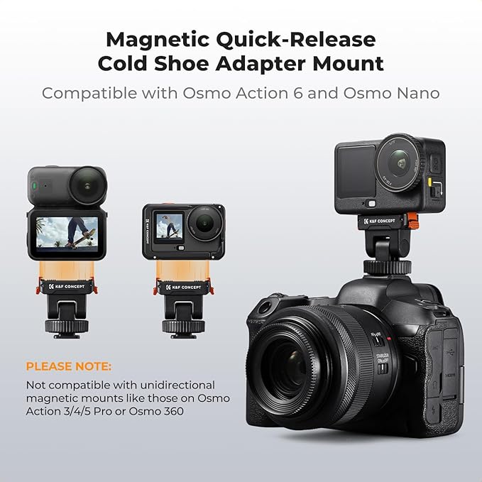 K&F CONCEPT Plastic Cold Shoe Mount Compatible - Image 2