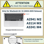 Case Cover for New MacBook Air 15 inch M4 M3 M2 2025 2024 2023 Release - Image 2