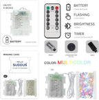 suddus 66ft 200 LED Outdoor String Lights, Led Twinkle Lights - Image 9
