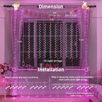 JMEXSUSS 300 LED Curtain Lights Plug in - Image 5