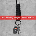 2 Pcs Heavy Duty Braided 550 Paracord Lanyard Keychain Set, Parachute Rope - Image 4