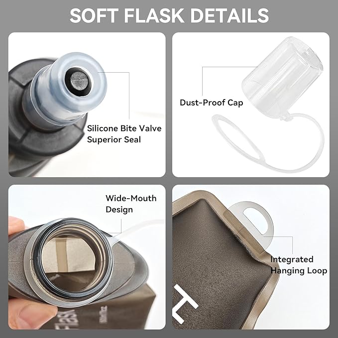250ml Soft Flask Soft Water Bottle - Image 5