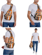 FyLybois Cat Sling Bag for Women Lightweight Crossbody Backpack Casual Daypack - Image 7