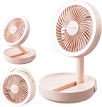 Gaiatop Foldable Small Desk Fan, 6000mAh Battery Powered Portable Fan by GAIATOP